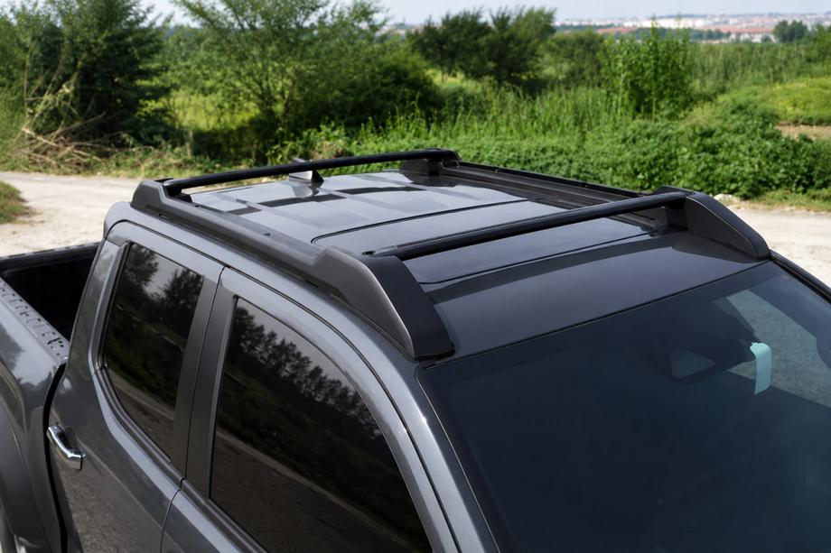 Toyota Tacoma 2023– Relingi dachowe z poprzeczkami czarne OEM (Aluminium) Image