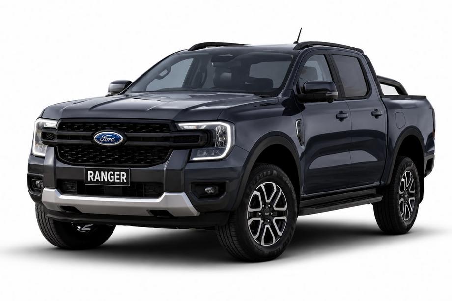 Volkswagen Amarok 2022- Relingi dachowe OEM czarne (tworzywo ABS, montaż na klej) Image