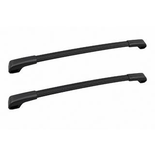 Belki poprzeczne bagażnika dachowego czarne na relingi OEM (Aluminium) Subaru Crosstrek 2017-2023