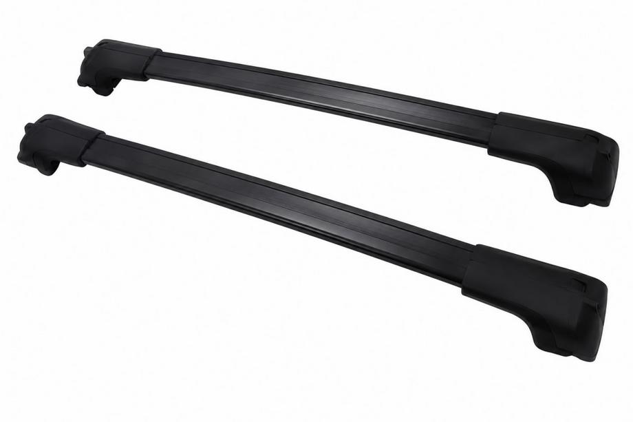 Toyota Land Cruiser Prado 250 2023- Belki poprzeczne bagażnika dachowego czarne na relingi OEM (Aluminium) Image
