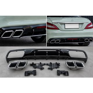 Dyfuzor tylny z chromowanymi końcówkami wydechu (2015-2018, Design GT63) zdjęcia 1