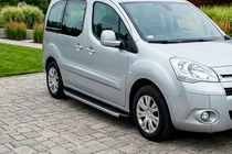 Peugeot Partner Tepee 2008-2018 Progi Boczne BlackLine (2 szt, Aluminium) zdjęcia 1
