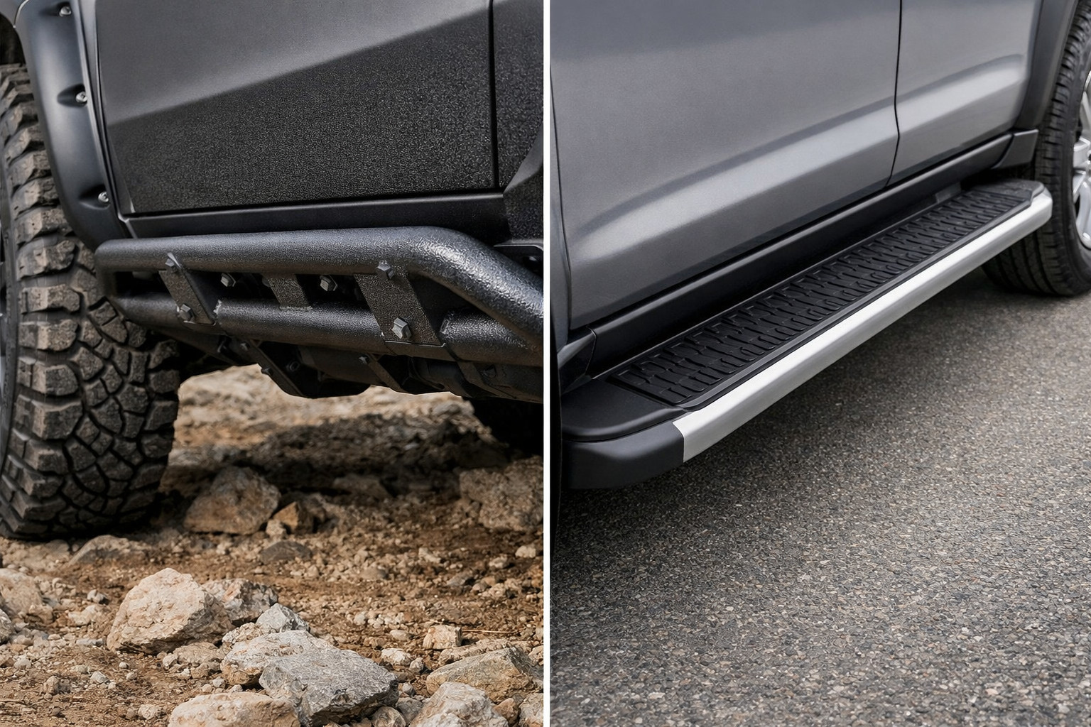 Progi off-roadowe czy stopnie boczne: co wybrać bez zadęcia