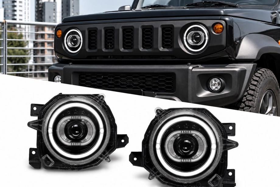 Suzuki Jimny 2018- Reflektory przednie LED (2 szt.) Zdjęcia 2