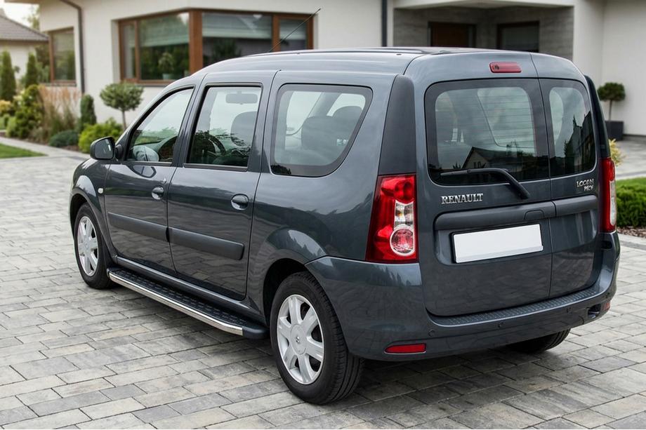 Renault Logan MCV 2005-2013 Progi Boczne BlackLine (2 szt, Aluminium) Image