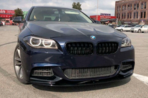 BMW 5 Series F10/F11 2010–2016 Dokładka przedniego zderzaka MP-Style (do M-Performance, czarny połysk) zdjęcia 4