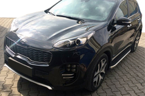 Kia Sportage 2010-2015 Progi Boczne BlackLine (2 szt, Aluminium) zdjęcia 1