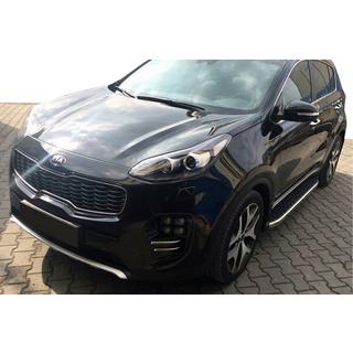 Progi Boczne BlackLine (2 szt, Aluminium) Kia Sportage 2010-2015 zdjęcia 1