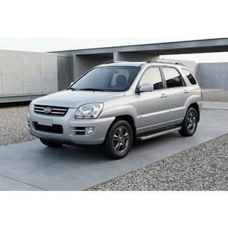 Progi Boczne BlackLine (2 szt, Aluminium) Kia Sportage 2004-2010 zdjęcia 1
