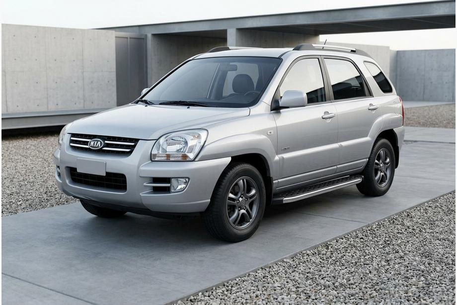 Kia Sportage 2004-2010 Progi Boczne BlackLine (2 szt, Aluminium) Image
