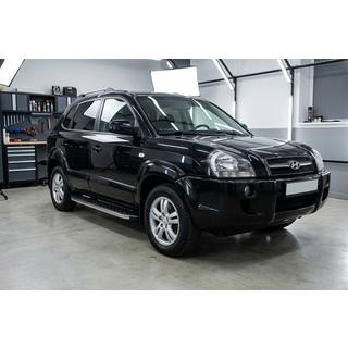 Progi Boczne BlackLine (2 szt, Aluminium) Hyundai Tucson JM 2004- zdjęcia 1