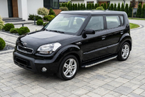 Kia Soul I 2008-2013 Progi Boczne BlackLine (2 szt, Aluminium) zdjęcia 1