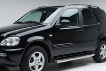 Mercedes ML W163 1997-2005 Progi Boczne BlackLine (2 szt, Aluminium) zdjęcia 1