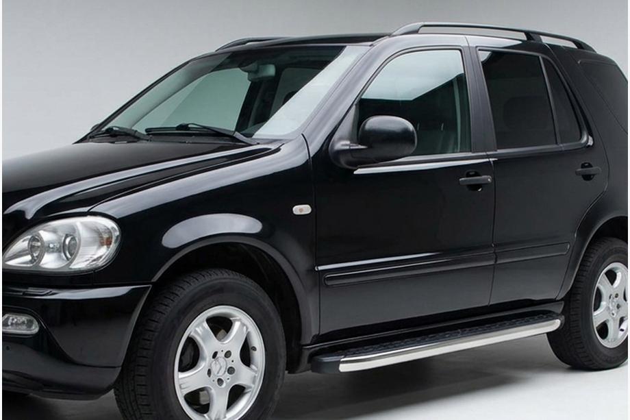 Mercedes ML W163 1997-2005 Progi Boczne BlackLine (2 szt, Aluminium) Image