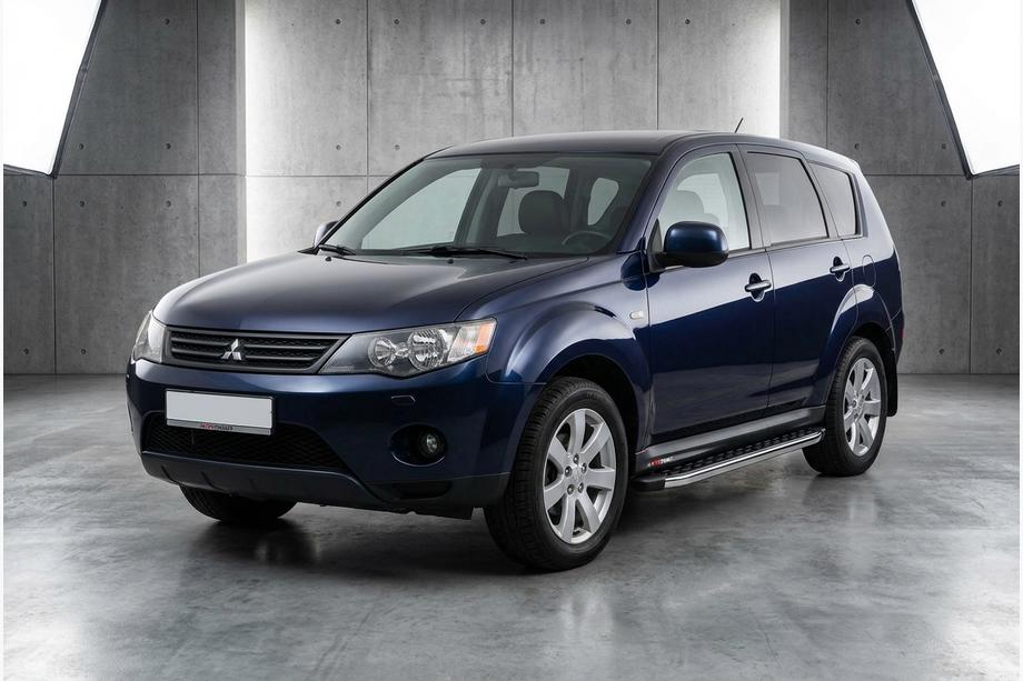 Mitsubishi Outlander 2006-2012 Progi Boczne BlackLine (2 szt, Aluminium) Image