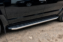 Volkswagen Amarok 2010-2022 Progi Boczne BlackLine (2 szt, Aluminium) zdjęcia 1
