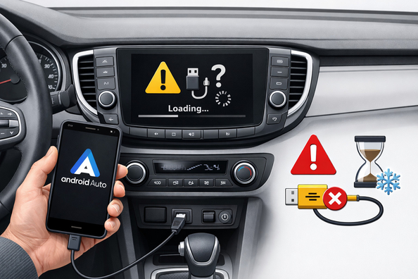 Dlaczego Android Auto nie działa lub się zawiesza