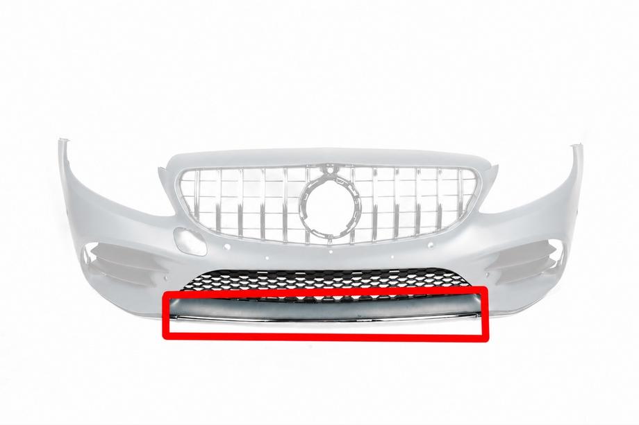 Mercedes C-class W205 2014-2021 Listwa chromowana do zderzaka (AMG Line 2018-2021) Image