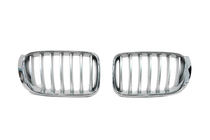 BMW X3 F25 2011-2018 Grill nerki 1Bar (2014-2018, szare z chromowaną ramką) zdjęcia 2