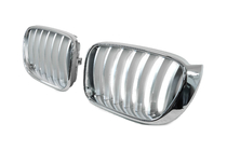 BMW X3 F25 2011-2018 Grill nerki 1Bar (2014-2018, szare z chromowaną ramką) zdjęcia 3