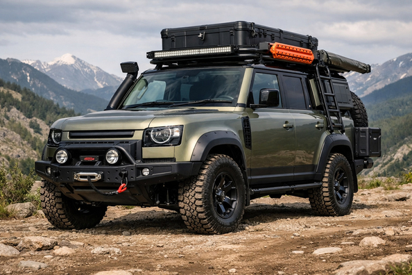 Pakiet modyfikacji do Land Rover Defender 2019+ na wyprawy i surowy wygląd