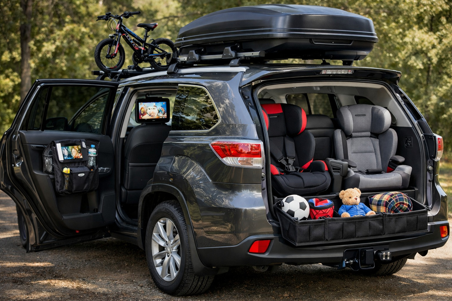 Toyota Highlander 2013-2019: podstawowy upgrade dla dzieci, bagażu i trzeciego rzędu
