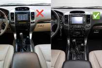Toyota Land Cruiser Prado 120 2002-2009 Zestaw do upgradu wnętrza (nakładki na deskę rozdzielczą) do Lexus GX460 2023 Style zdjęcia 3