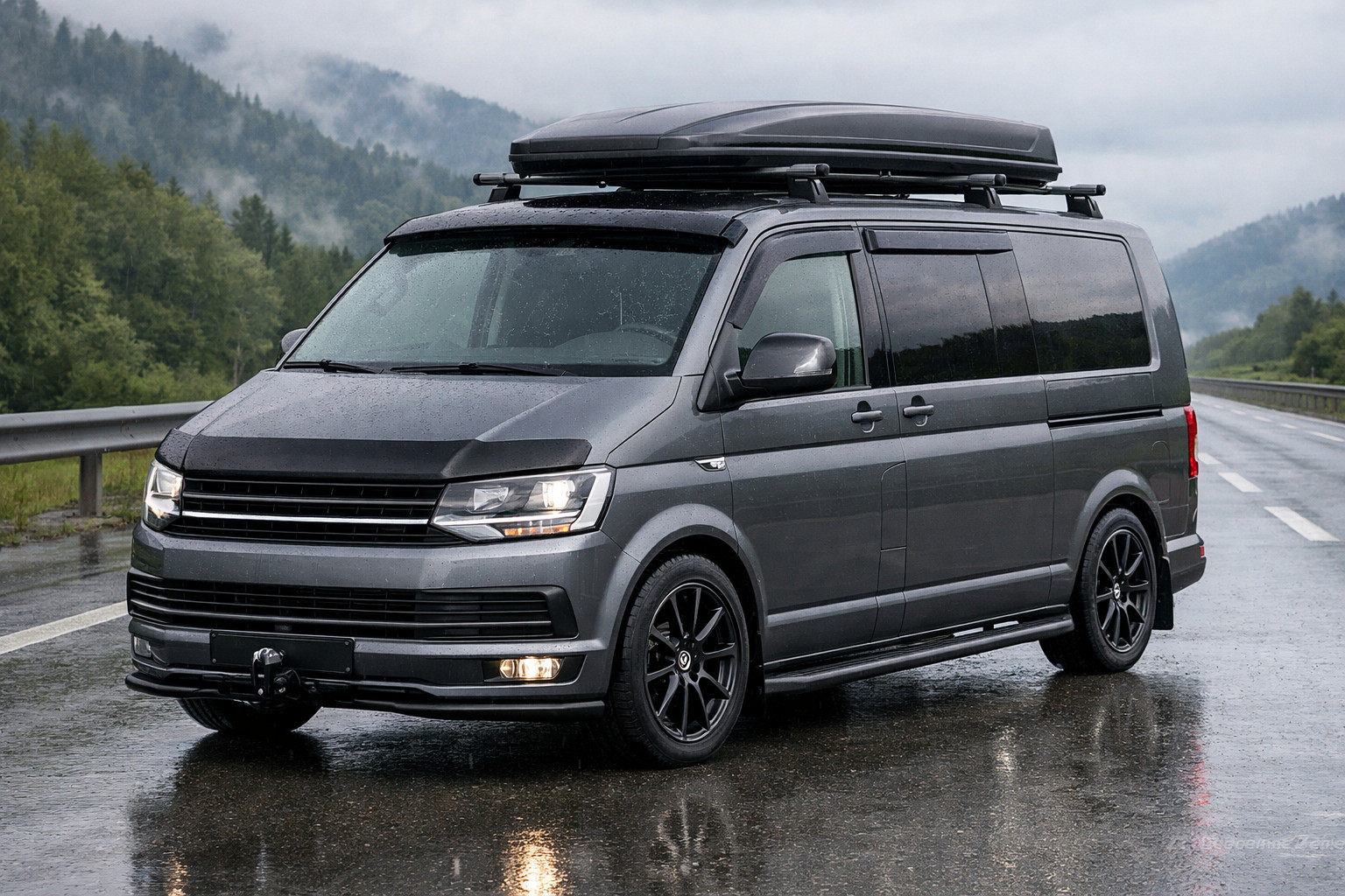 Startowy upgrade Volkswagen T6 2015–2024 na trasę i deszcz