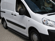 Citroen Nemo 2007-2017 Stopnie boczne Premium Black (2 szt., stal nierdzewna) Ø60 zdjęcia 1