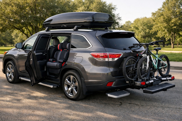 Pakiet modyfikacji Toyota Highlander 2013–2019 dla rodziny i wygodnego wsiadania