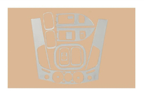 Mitsubishi L200 2006-2015 Nakładki na deskę rozdzielczą V2 (13 elementów) zdjęcia 1