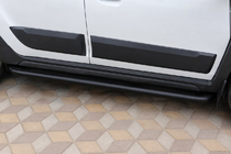 Dacia Duster 2018-2024 Progi boczne / stopnie Premium (2 szt., stal nierdzewna) Black zdjęcia 1