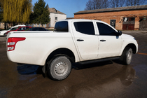 Fiat Fullback 2016- Progi boczne / stopnie Premium (2 szt., stal nierdzewna) Black zdjęcia 1