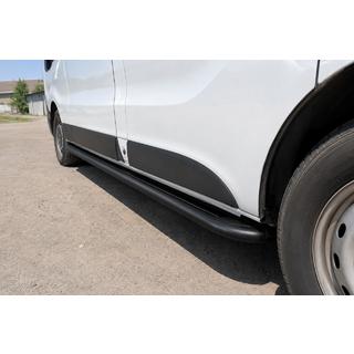 Stopnie boczne Premium (2 szt., stal nierdzewna) Black Fiat Talento 2016- zdjęcia 1