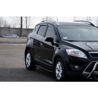 Stopnie boczne Premium (2 szt., stal nierdzewna) Black Ford Kuga 2008-2013 zdjęcia 1