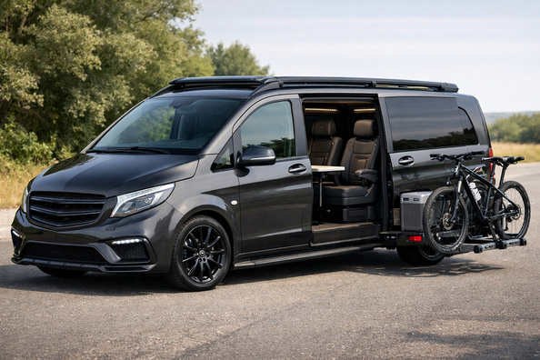 Startowy upgrade Mercedes Vito/V-class W447 na przewozy pasażerskie i trasę