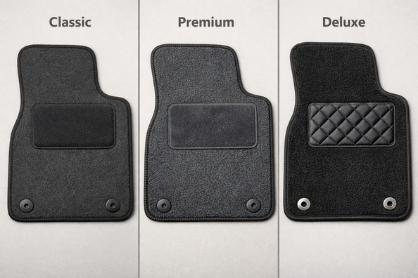 Dywaniki tekstylne Classic, Premium czy Deluxe: który poziom wybrać