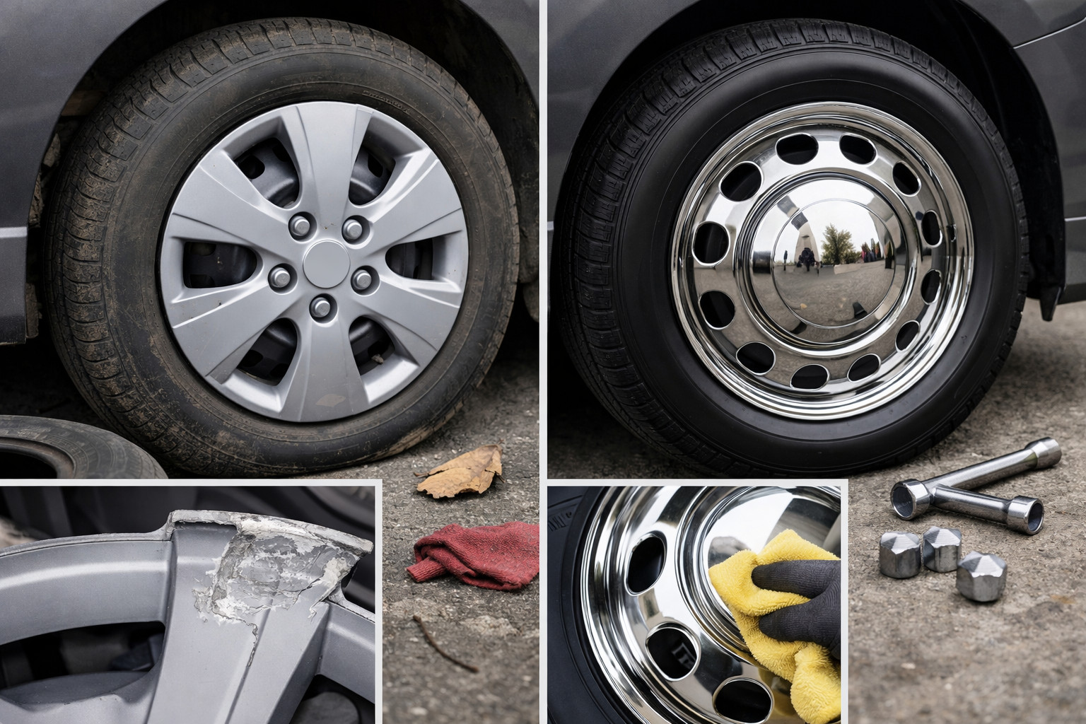 Kołpaki plastikowe czy ze stali nierdzewnej: co lepsze na co dzień