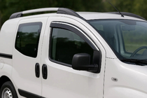 Peugeot Bipper 2008-2017 Deflektory szyb z chromowaną listwą Niken Luxury (2 szt.) zdjęcia 1