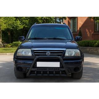 Orurowanie przednie (bullbar) WT004 (stal nierdzewna) Black Suzuki Vitara 1998-2006