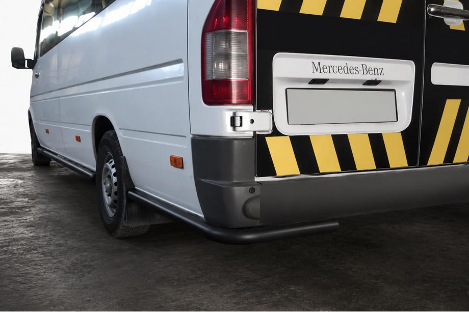 Volkswagen LT 1995-2006 Tylne narożniki AK-SO Black (stal nierdzewna) Średni Rozstaw Osi Image