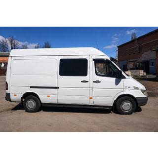 Stopnie boczne Premium Black (2 szt., stal nierdzewna) Volkswagen LT 1995-2006 zdjęcia 1