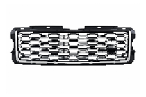 Range Rover IV L405 2013-2021 Czarny grill atrapy z srebrnymi listwami (lifting 2013→2018) zdjęcia 1