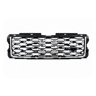 Czarny grill atrapy z srebrnymi listwami (lifting 2013→2018) Range Rover IV L405 2013-2021