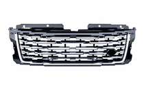 Range Rover IV L405 2013-2021 Czarny grill chłodnicy ze srebrnymi listwami (lifting 2018→2023) zdjęcia 1