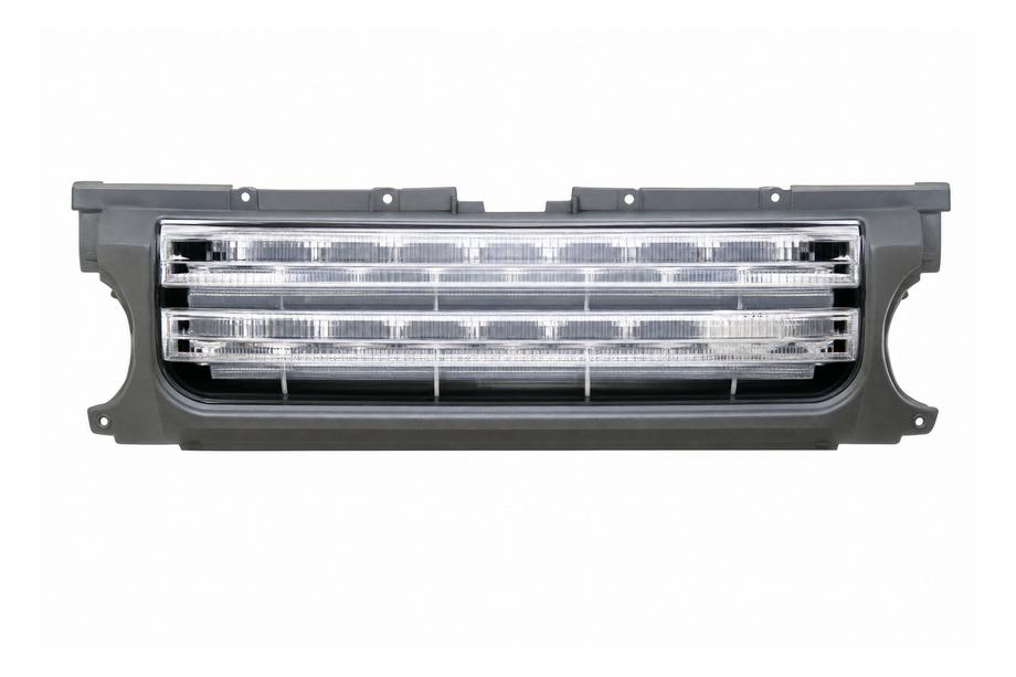 Land Rover Discovery IV 2009-2017 Grill chłodnicy – szara ramka / srebrna siatka Image