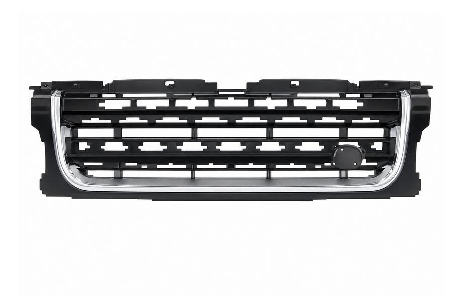 Land Rover Discovery III 2004–2009 Grill przedni całkowicie czarny / srebrna listwa (2014) Image