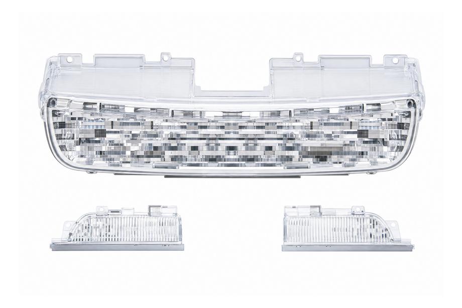 Land Rover Discovery Sport 2014- Srebrny grill + wloty w błotnikach Image