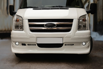 Ford Transit 2000–2014 Nakładki na grill chromowane (2 szt, stal nierdzewna) OmsaLine - Włoska Stal Nierdzewna zdjęcia 3