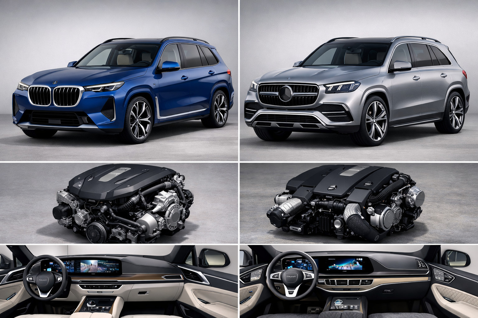 BMW X7 2027 vs Mercedes-Benz GLS 2027: cena, silniki, wnętrze i co lepsze
